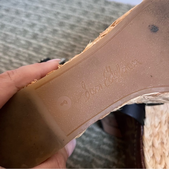 Sam Edelman Womens Black Espadrilles Wedges Sz 8 - Picture 10 of 11